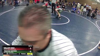 85 + Quarterfinal - Tristan Hayden, Bay Area Dragons vs William Hesz, Spring Hills Wrestling