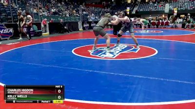 5A-215 lbs Quarterfinal - Charles Higdon, Woodland, Cartersville vs Kelly Wells, Calhoun