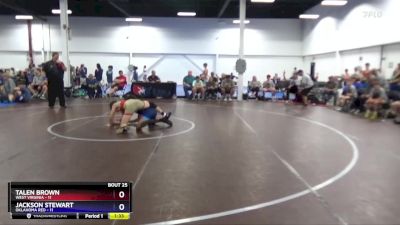 130 lbs 4th Wrestleback (16 Team) - Talen Brown, West Virginia vs Jackson Stewart, Oklahoma Red