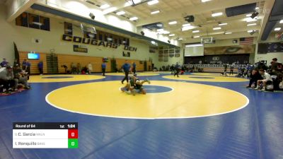 129 lbs Round Of 64 - Christian Garcia, Walnut vs Isaac Ronquillo, Bakersfield