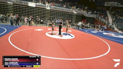 53 lbs Cons. Round 2 - Makhi Adams, Windy City Wrestlers vs Kaij Koehler, Windy City Wrestlers