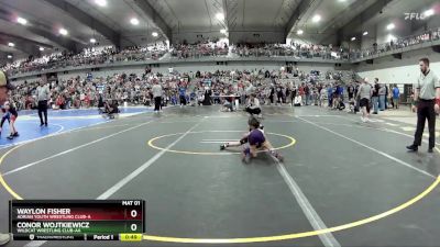 45 lbs Champ. Round 2 - Waylon Fisher, Adrian Youth Wrestling Club-A vs Conor Wojtkiewicz, Wildcat Wrestling Club-AA