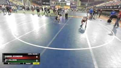 100 lbs Cons. Round 1 - Jet Millison, KS vs Gabriel Schnerre, IL