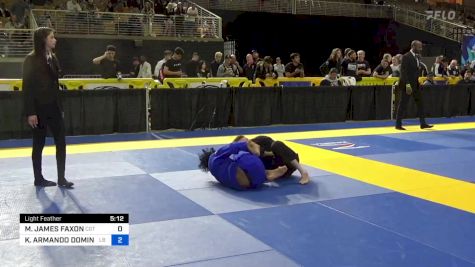 MICAH JAMES FAXON vs KAHLIL ARMANDO DOMINGUEZ 2024 Pan Jiu Jitsu IBJJF Championship