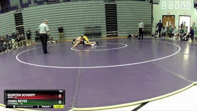 132 lbs Semis & 1st Wrestleback (8 Team) - Owen Reyes, Cathedral vs Quinten Schoeff, Avon