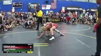 140 lbs Semis & 1st Wrestleback (8 Team) - Kyler Crooks, POWA vs Dvorak Radic, American Gladiators-Red