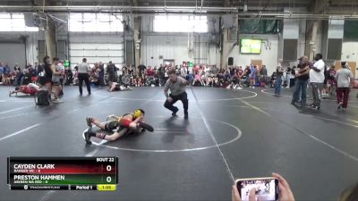 72 lbs Round 6 (8 Team) - Cayden Clark, Ranger WC vs Preston Hammen, Askren WA Red