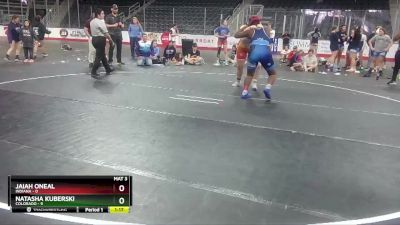 W 200 lbs Round 2 (3 Team) - Jaiah ONeal, Indiana vs Natasha Kuberski, Colorado