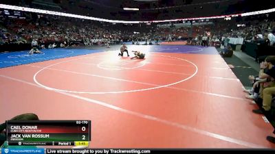 D2-170 lbs Champ. Round 1 - Cael Donar, Cuba City/Benton/SW vs Jack Van Rossum, Freedom