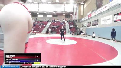 152 lbs Round 5 - Zoe Fries, Kuna Klub vs Kiara Dixon, Fighting Squirrels WC