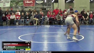 174 lbs Quarters & 1st Wb (16 Team) - Seth Brossard, Wisconsin-La Crosse vs Raymond Arebalo, Wabash