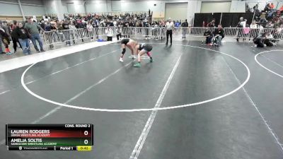 145 lbs Cons. Round 2 - Lauren Rodgers, Ubasa Wrestling Academy vs Amelia Soltis, Sarbacker Wrestling Academy