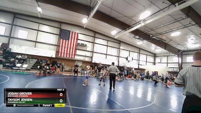 64 lbs Cons. Semi - Taysom Jensen, Gunnison Valley vs Josiah Grover, Box Elder Stingers