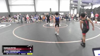 67 lbs Cons. Semi - Marcus Pettis, Team Aggression Wrestling Club vs Quincy Nanquilada, Mat Demon Wrestling Club