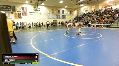 190 lbs Cons. Round 3 - Samuel Rahn, West Torrance vs Roy Perez, California