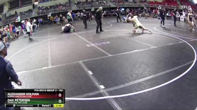 132 lbs Cons. Round 5 - Dax Petersen, Syracuse Mat Club vs Alexander Kolman, Norris Wrestling Club