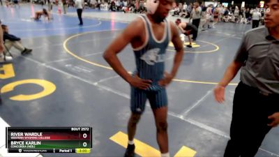 141 lbs Champ. Round 3 - Bryce Karlin, Concordia (Neb.) vs River Wardle, Western Wyoming College