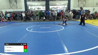 75 lbs Round Of 32 - Tyler Farmer, All American WC vs Brayden Smith, Connellsville