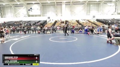 101 lbs Round 2 - Luca Acciari, Wayne Wrestling Club vs Gregory Pym, Penn Yan Wrestling