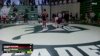 215 lbs Cons. Round 1 - Joaquin Sullivan, Gonzaga vs Braulio Miranda, Notre Dame