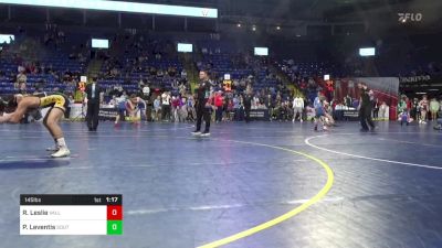 145 lbs 3rd Place - Richie Leslie, Valley View vs Peter Leventis, South Fayette