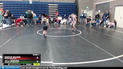 55 lbs Round 2 - Shaylie Wilkins, Weiser Wrestling vs Xyla Gerrard, Hermiston Wrestling