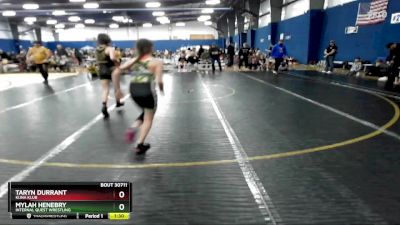 95 lbs Round 4 - Mylah Henebry, Internal Quest Wrestling vs Taryn Durrant, Kuna Klub