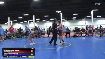 110 lbs Round 1 (8 Team) - Tommy Marchetti, New Jersey vs Weston Porter, Iowa