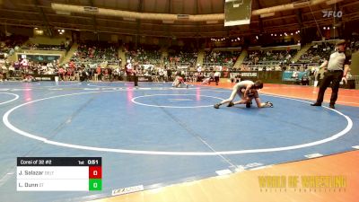 76 lbs Consi Of 32 #2 - Jorrdan Salazar, Duran Elite vs Lewis Dunn, Dendy Trained Wrestling