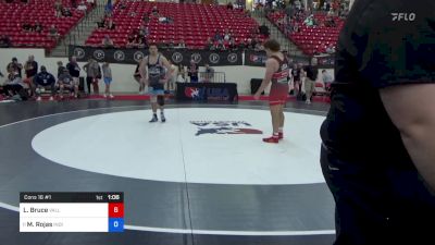 80 kg Cons 16 #1 - Logan Bruce, Valley Silverbacks Wrestling Club vs Miguel Rojas, Indiana