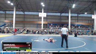 115 lbs Champ. Round 1 - Hayden Black, Kimberly Middle School vs Connor Dransfield, Kuna