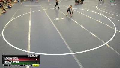 Cons. Round 1 - Briella Mayer, Minnesota vs Lennox Theis, New Prague Wrestling