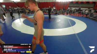 170 lbs Cons. Semi - Silas Dailey, Askren Wrestling Academy vs Jack Gillis, Ringers Wrestling Club