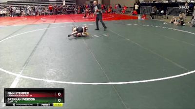 84 lbs Semis (4 Team) - Brekkan Iverson, LCWM vs Finn Stemper, Caledonia/Houston