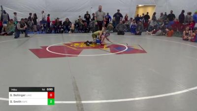 74 lbs Consi Of 8 #1 - Grayson Bollinger, Lancaster vs Drew Smith, Aspers