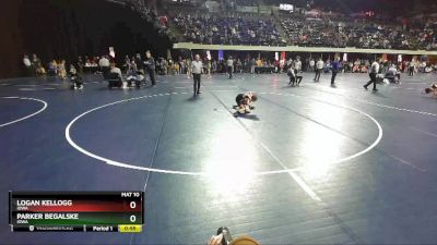 53 lbs Cons. Round 2 - Logan Kellogg, Iowa vs Parker Begalske, Iowa