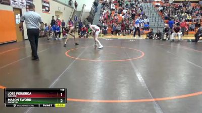 106 lbs Cons. Round 3 - Mason Sword, Mapleton vs Jose Figueroa, Willard