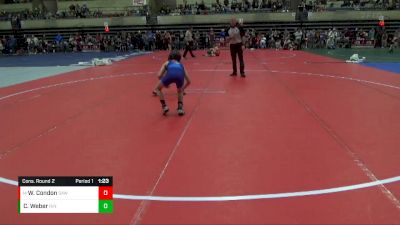 75 lbs Cons. Round 2 - William Condon, Stillwater Area Wrestling vs Colin Weber, Ringers