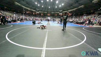 52 lbs Round Of 32 - Weston Myers, Pawhuska Elks Takedown vs Crash Fawver, Clinton Youth Wrestling