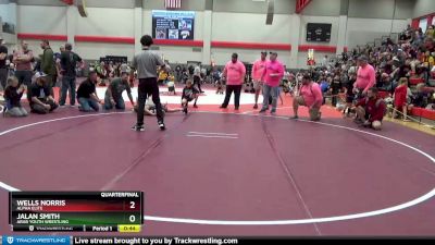 70 lbs Quarterfinal - Wells Norris, Alpha Elite vs Jalan Smith, Arab Youth Wrestling