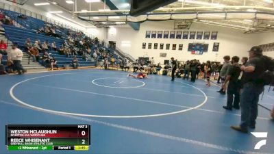 138 lbs Cons. Round 2 - Weston McLaughlin, Riverton USA Wrestling vs Reece Whisenant, Greybull Basin Athletic Club