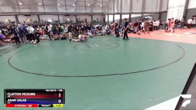 150 lbs Semifinal - Clayton McGuire, AK vs Adam Salas, CA