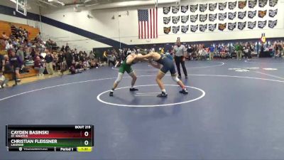 157 lbs Quarterfinal - Cayden Basinski, St. Ignatius vs Christian Fleissner, Lakeside