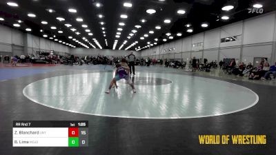 90 lbs Rr Rnd 7 - Zane Blanchard, Untouchables 14U vs Bobby Lima, MOJO 14U