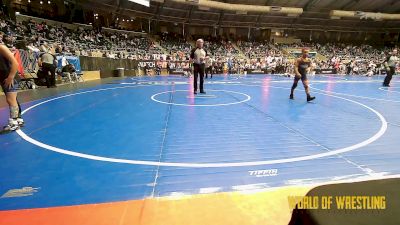 80 lbs Round Of 16 - Antonio Aguilar, RedWave Wrestling vs Gannen Majka, Black Fox Academy