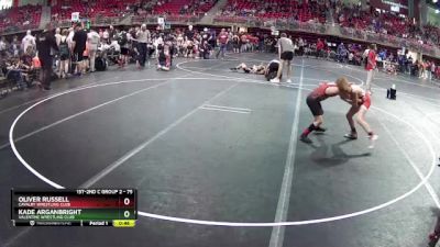 75 lbs Quarterfinal - Kade Arganbright, Valentine Wrestling Club vs Oliver Russell, Cavalry Wrestling Club