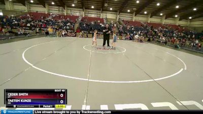 56 lbs Semifinal - Ceder Smith, UT vs Taetem Kunze, OR