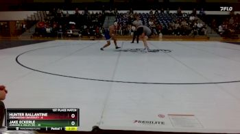 141 lbs Finals (2 Team) - Hunter Ballantine, Shenandoah University vs Jake Eckerle, Johnson & Wales (RI)