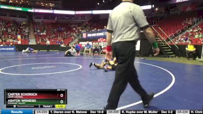 3A-113 lbs Cons. Round 2 - Ashton Wisneski, Pleasant Valley vs Carter Schorsch, Lewis Central