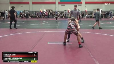 90 lbs Cons. Round 1 - Trevor Orr, Hartselle vs Samuel Hecklinski, Skulls And Crossbones